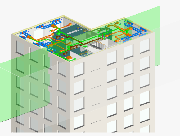 BIM MODEL WITH SYSTEMS-PUBLISHED GREY